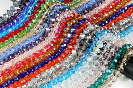 4-8mm crystal flat bead direct sale, wholesale