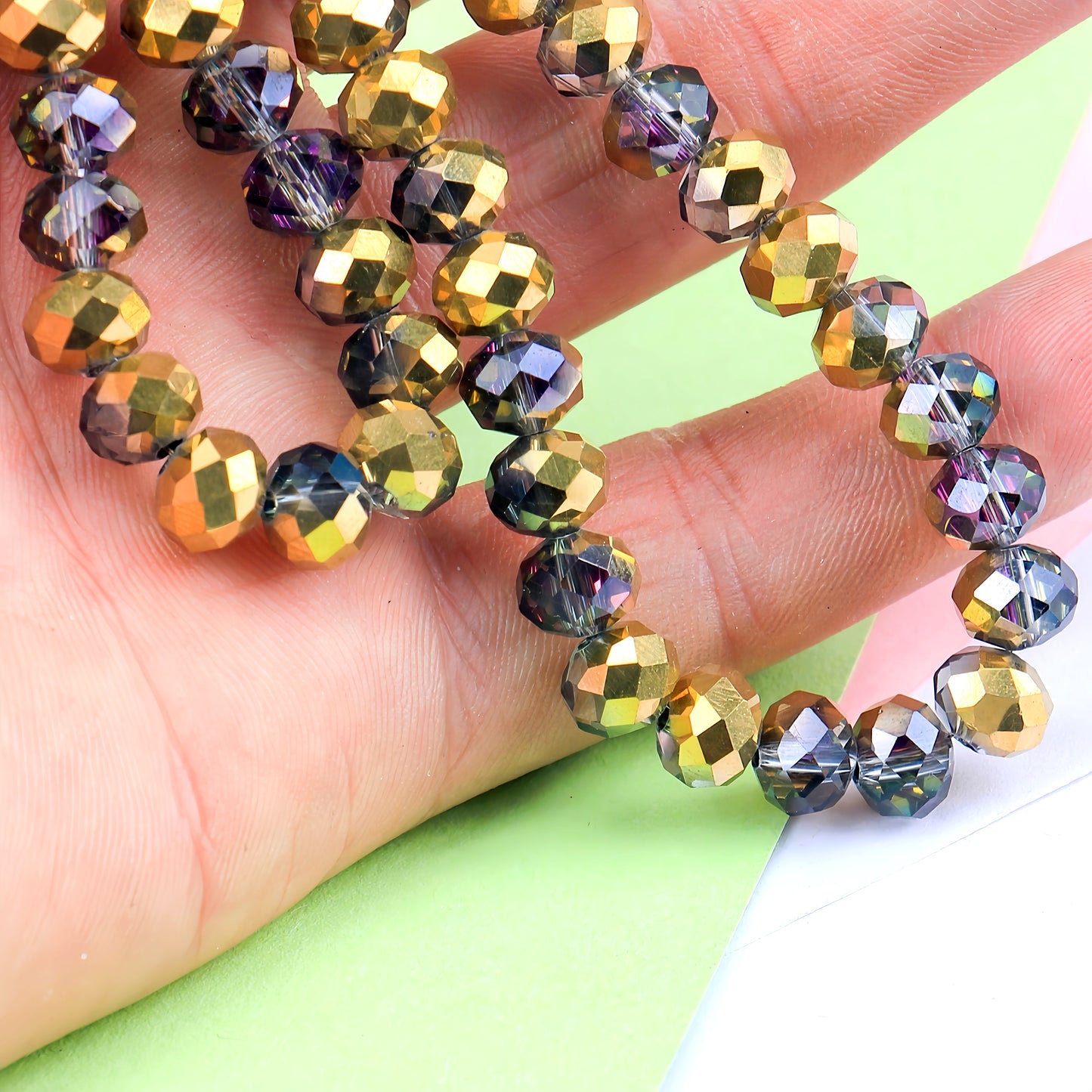 4-8mm crystal flat bead direct sale, wholesale