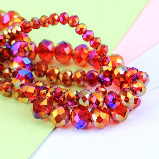 4-8mm crystal flat bead direct sale, wholesale