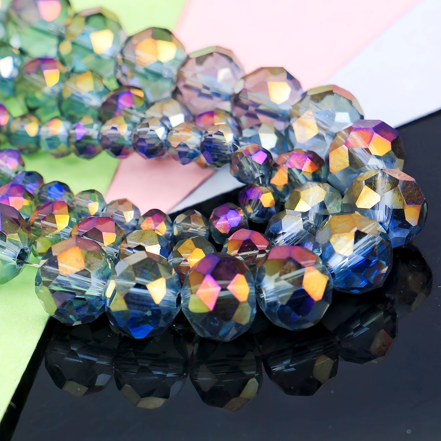 4-8mm crystal flat bead direct sale, wholesale