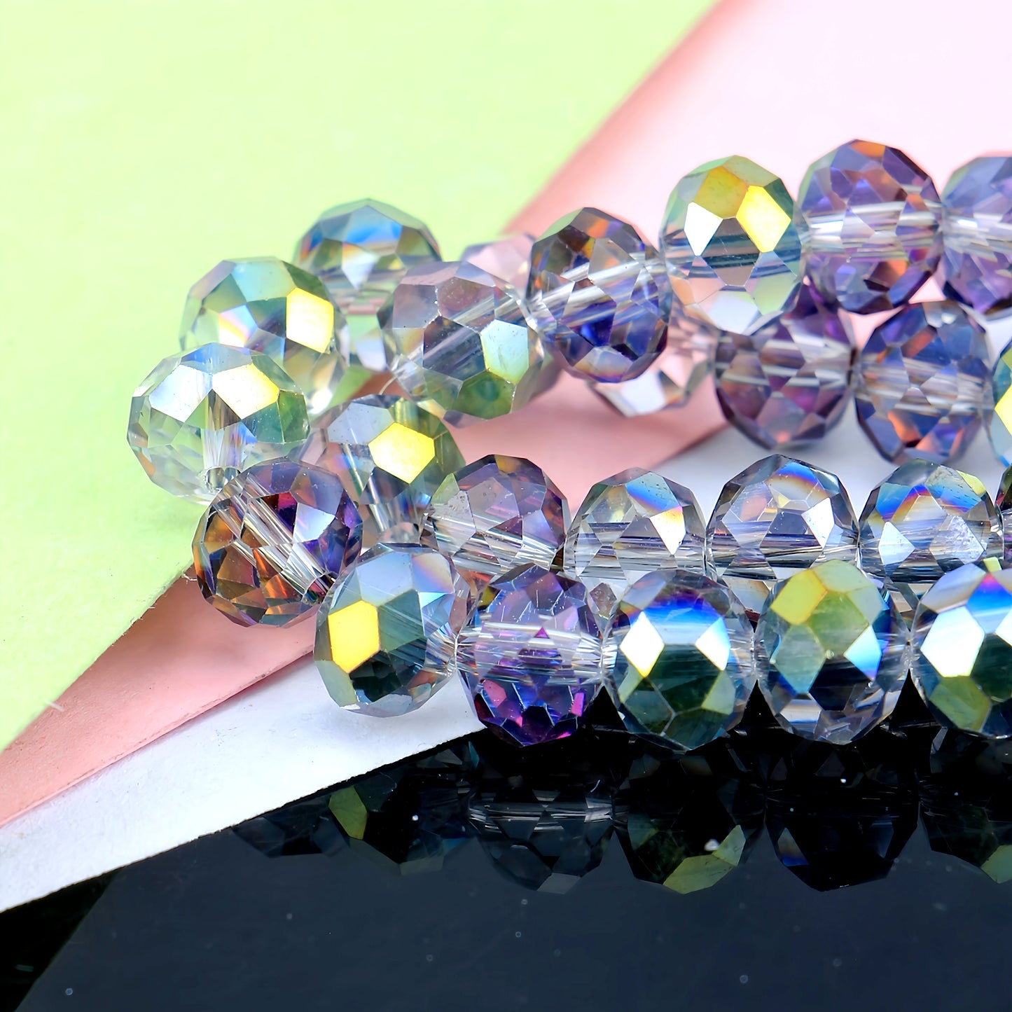 4-8mm crystal flat bead direct sale, wholesale