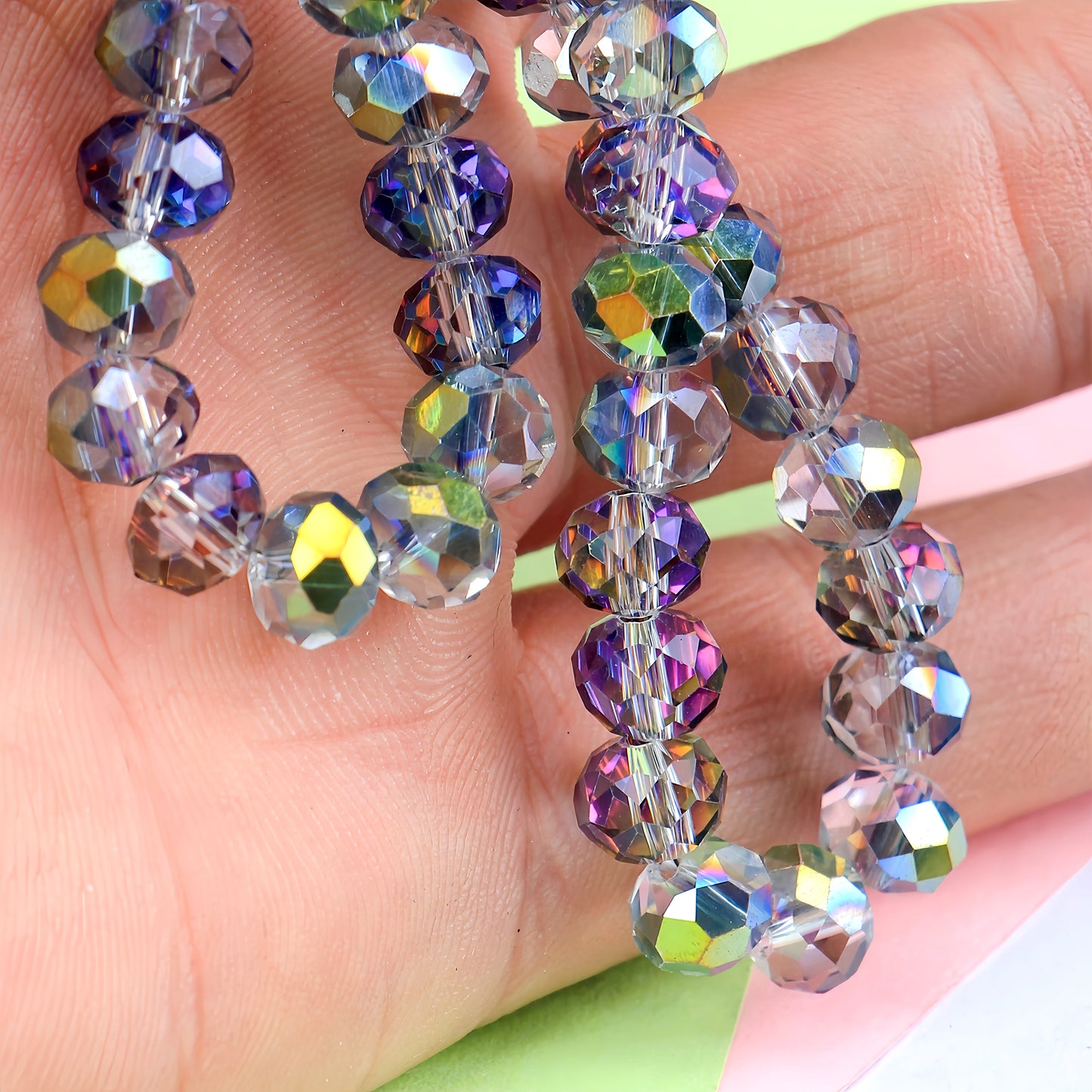 4-8mm crystal flat bead direct sale, wholesale