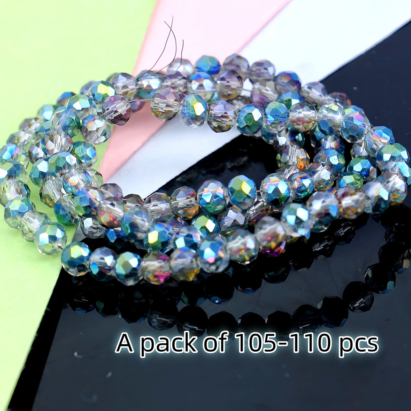 4-8mm crystal flat bead direct sale, wholesale