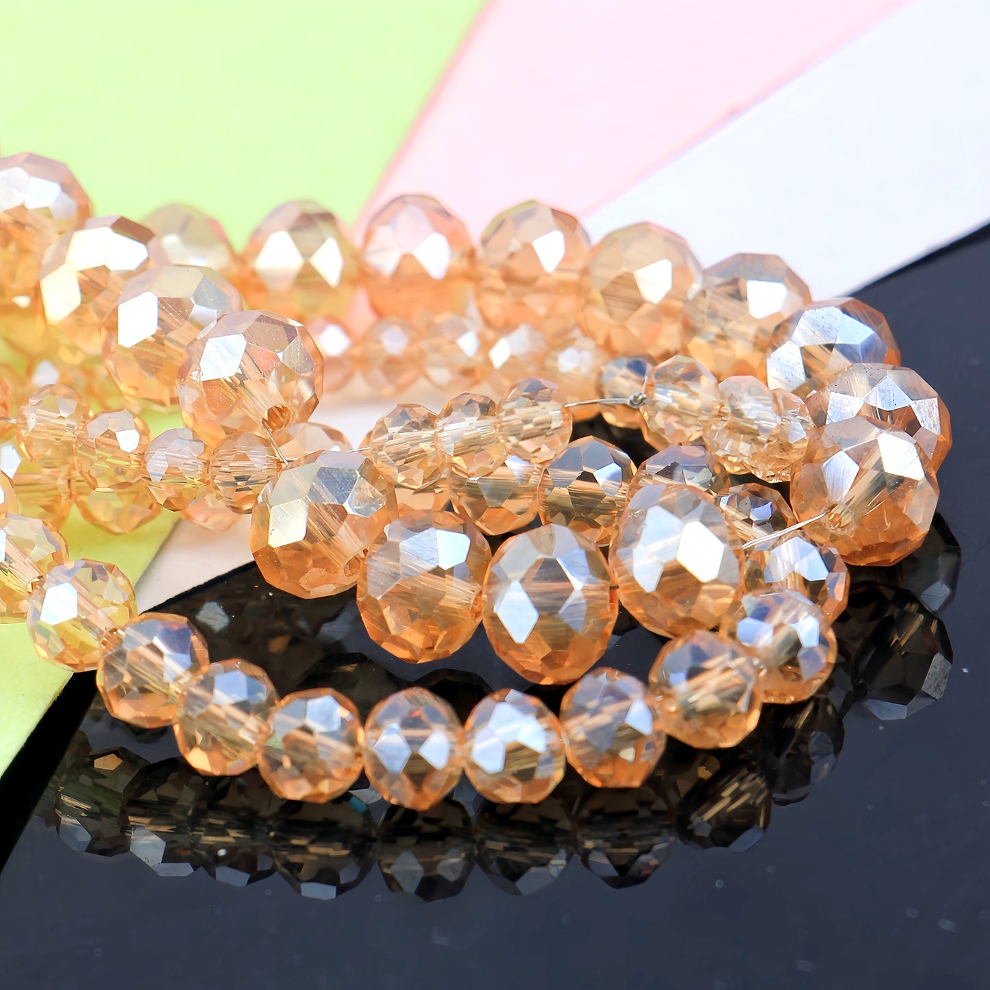 4-8mm crystal flat bead direct sale, wholesale