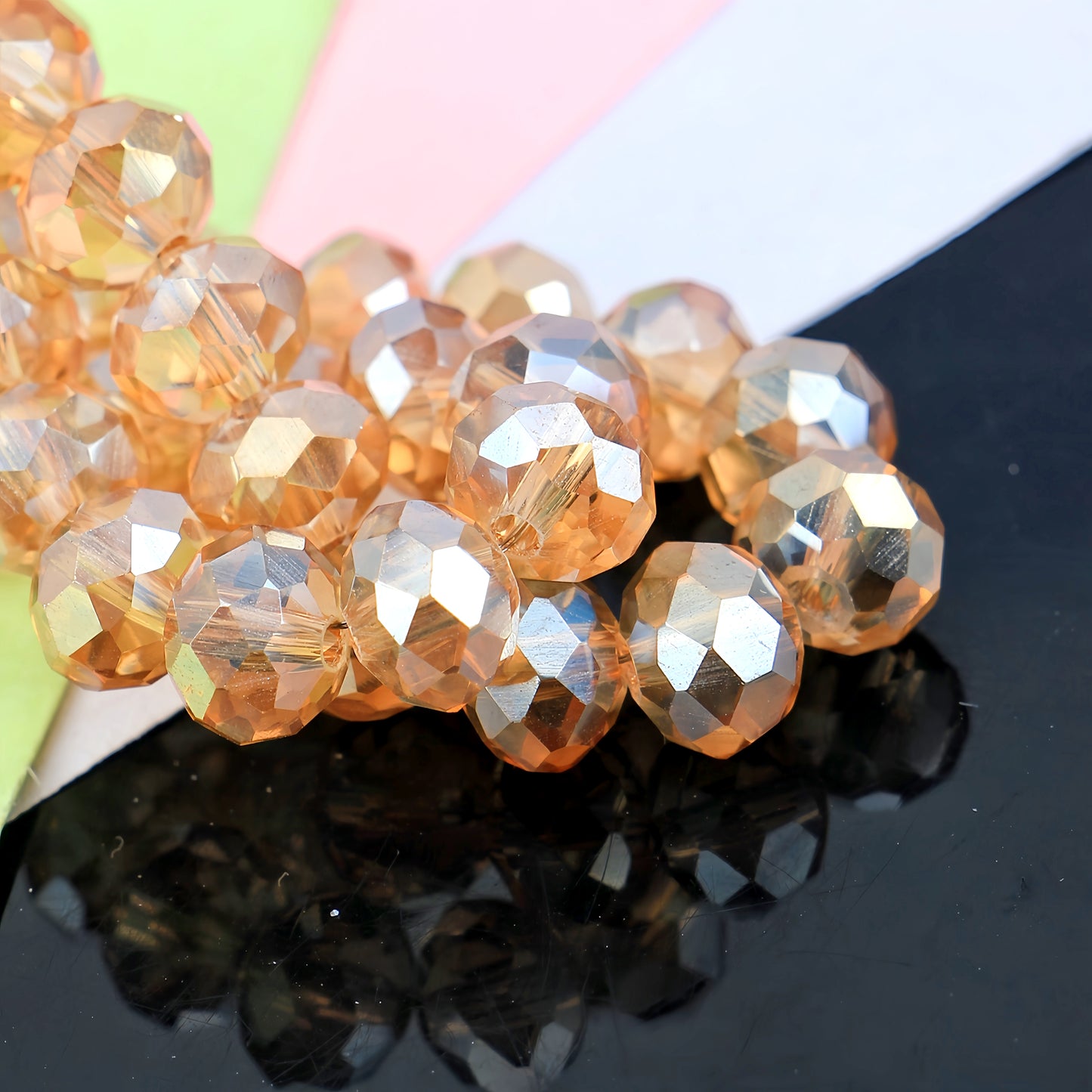 4-8mm crystal flat bead direct sale, wholesale