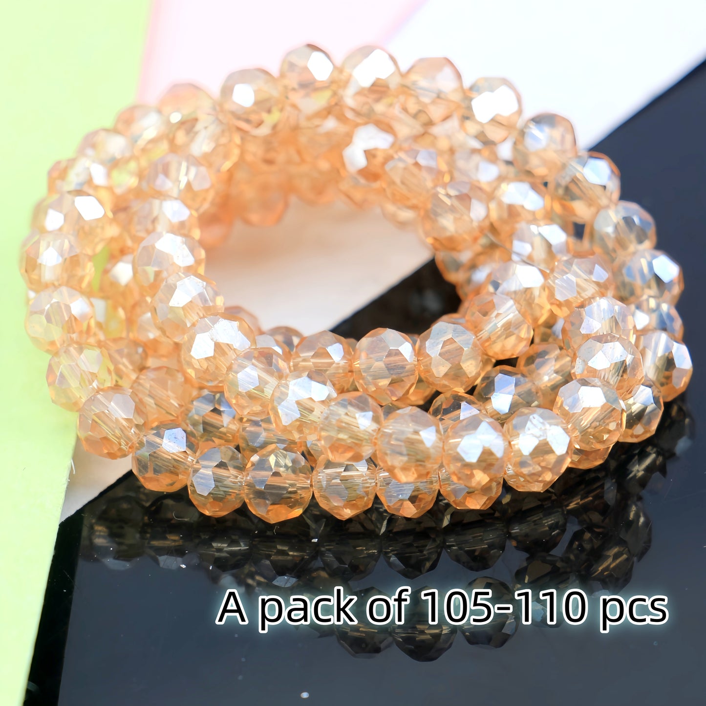 4-8mm crystal flat bead direct sale, wholesale