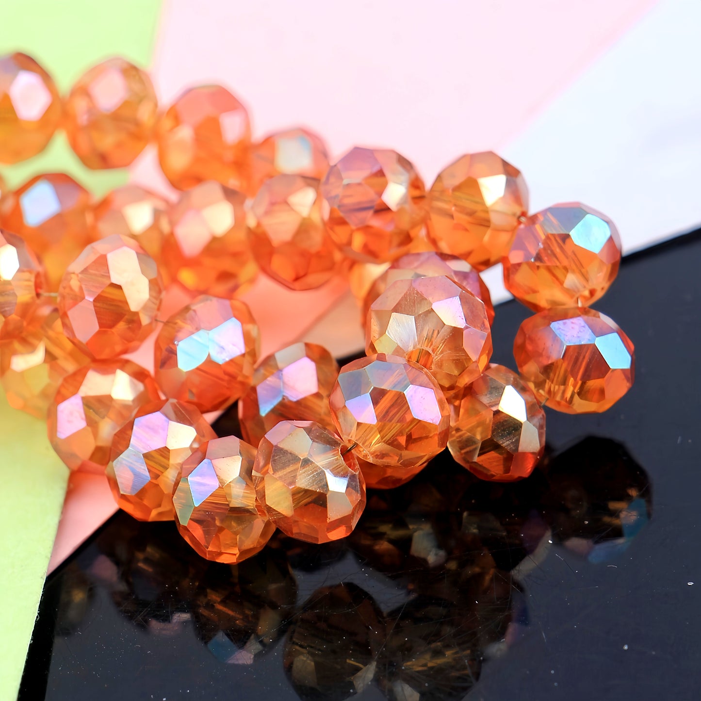 4-8mm crystal flat bead direct sale, wholesale