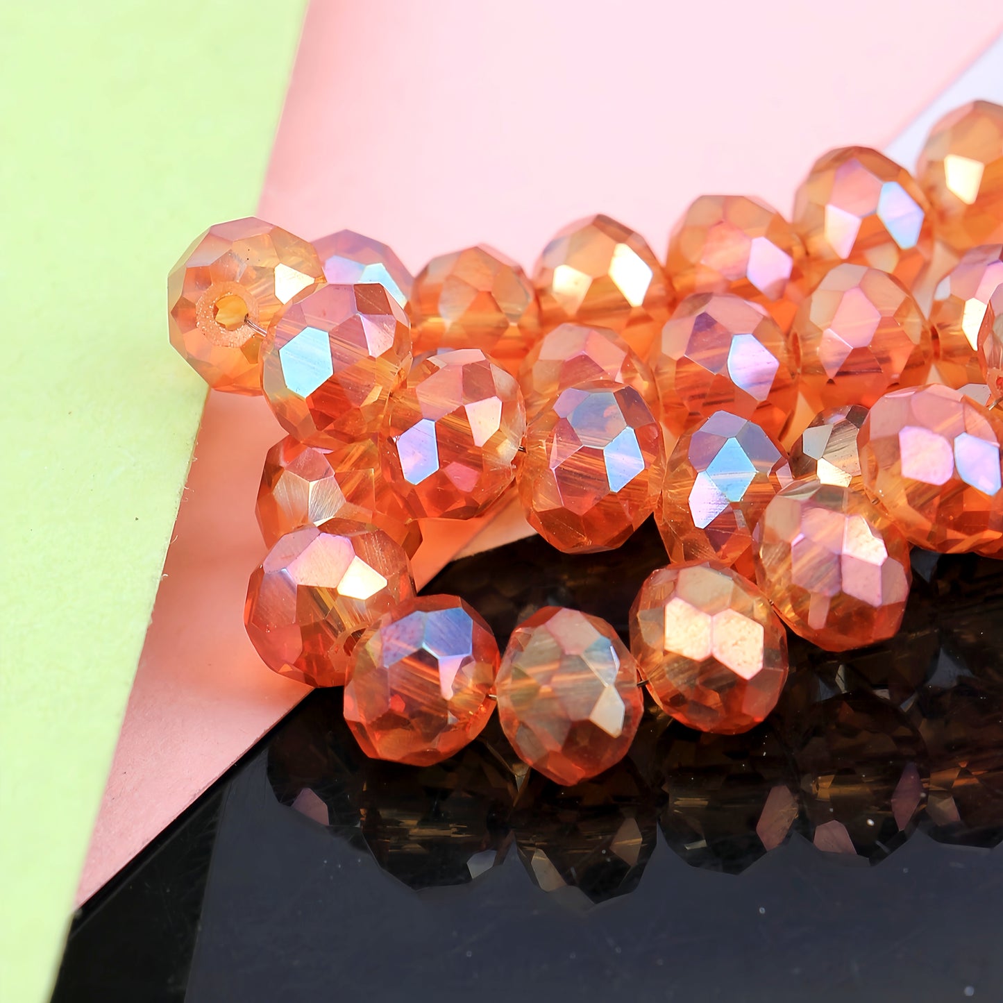 4-8mm crystal flat bead direct sale, wholesale