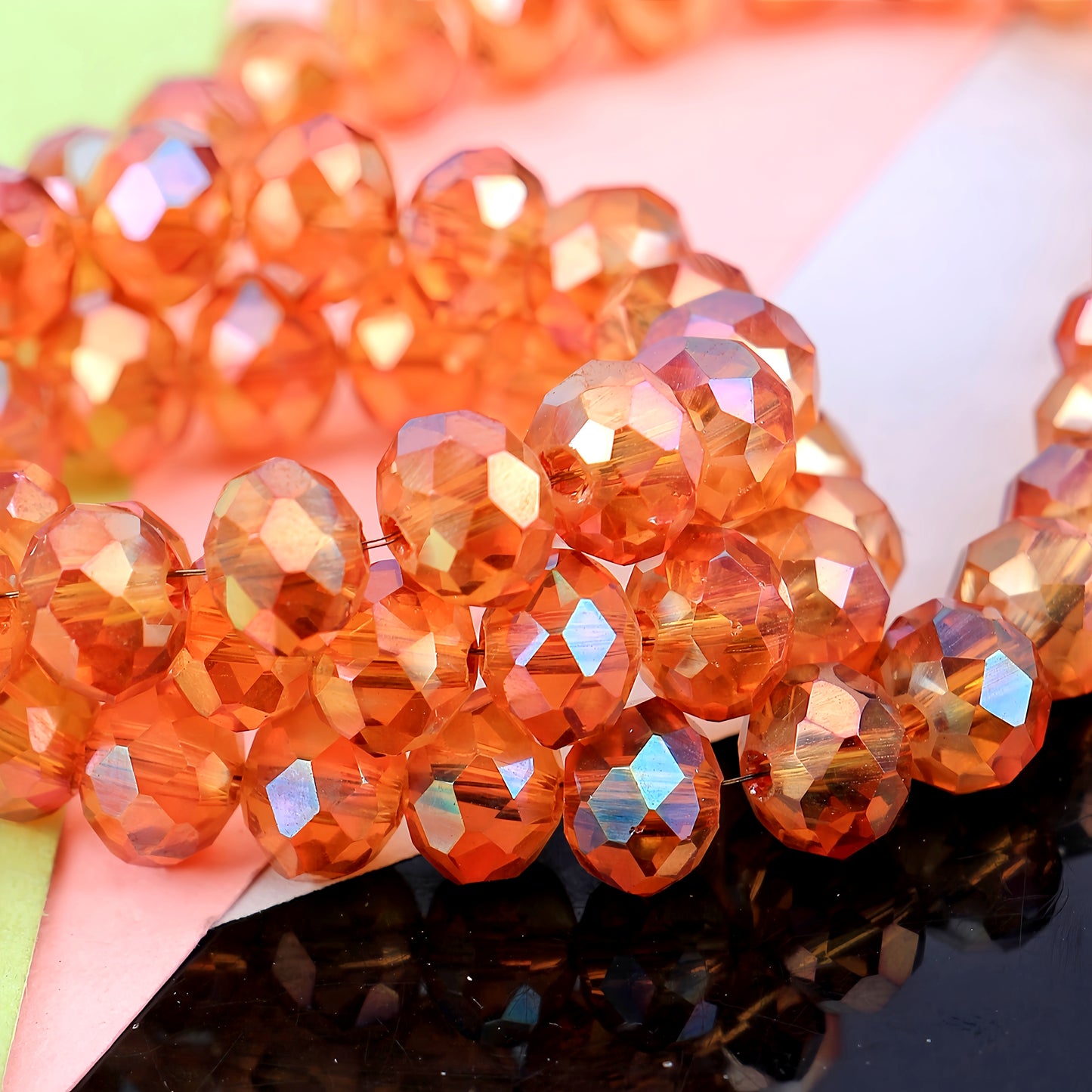 4-8mm crystal flat bead direct sale, wholesale