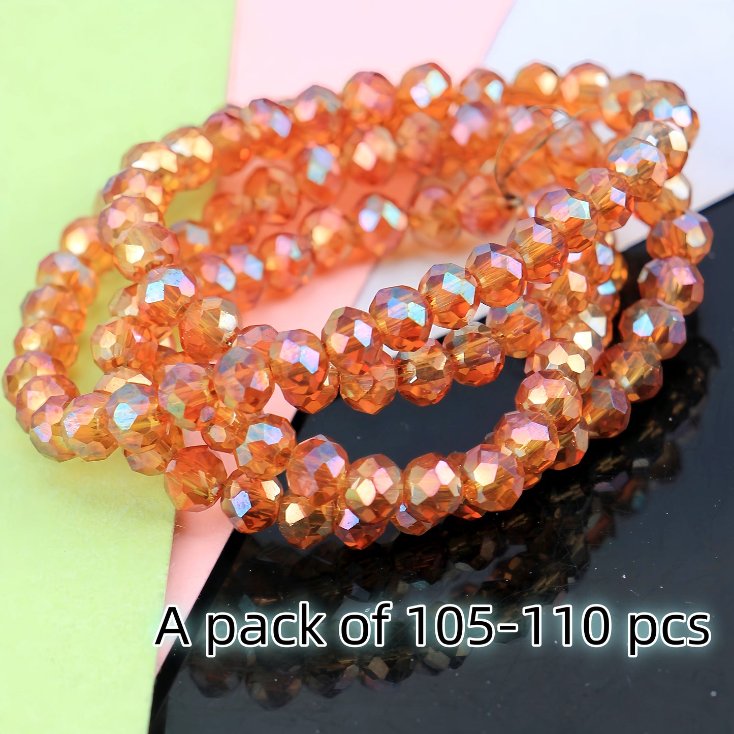 4-8mm crystal flat bead direct sale, wholesale