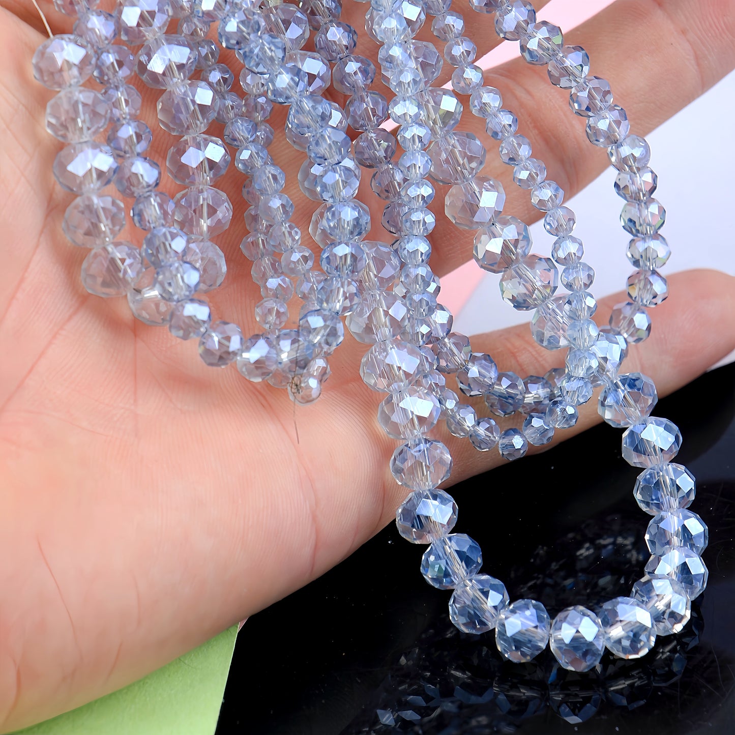 4-8mm crystal flat bead direct sale, wholesale