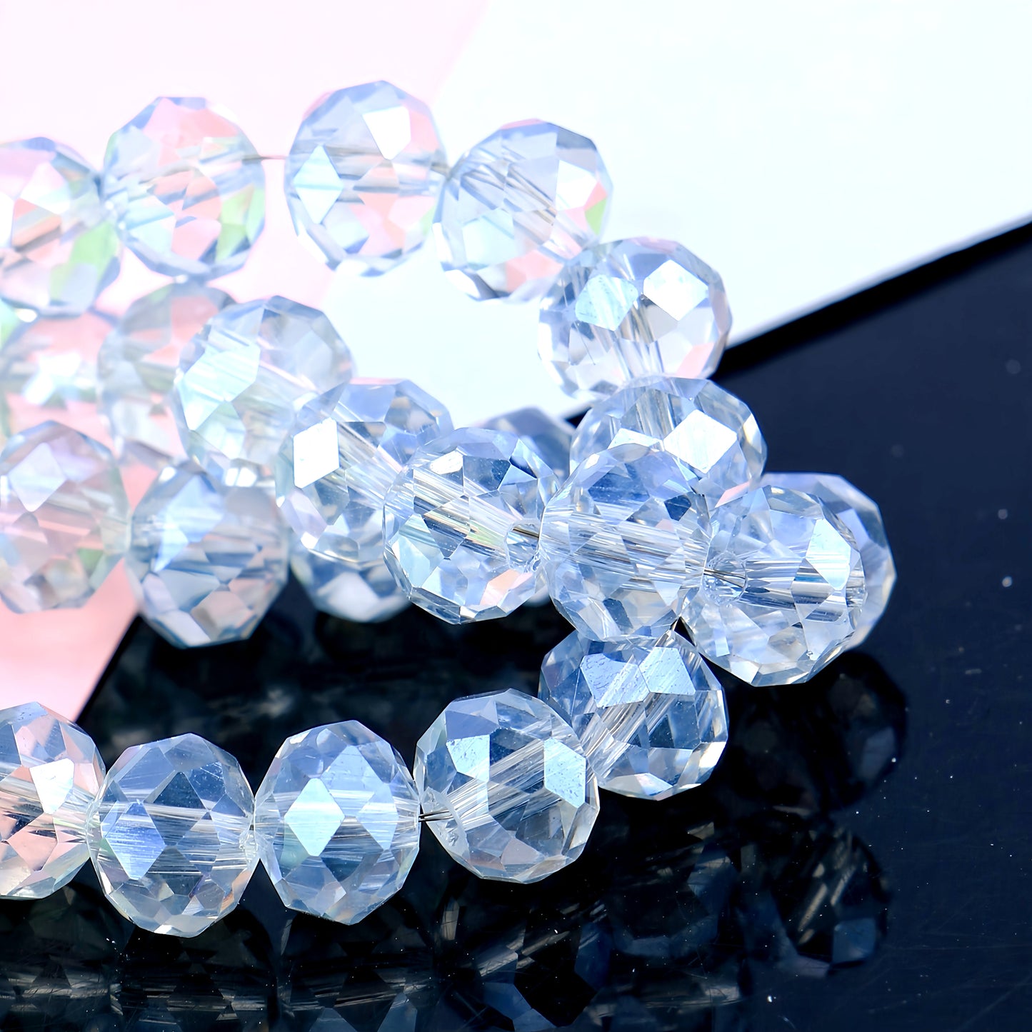 4-8mm crystal flat bead direct sale, wholesale