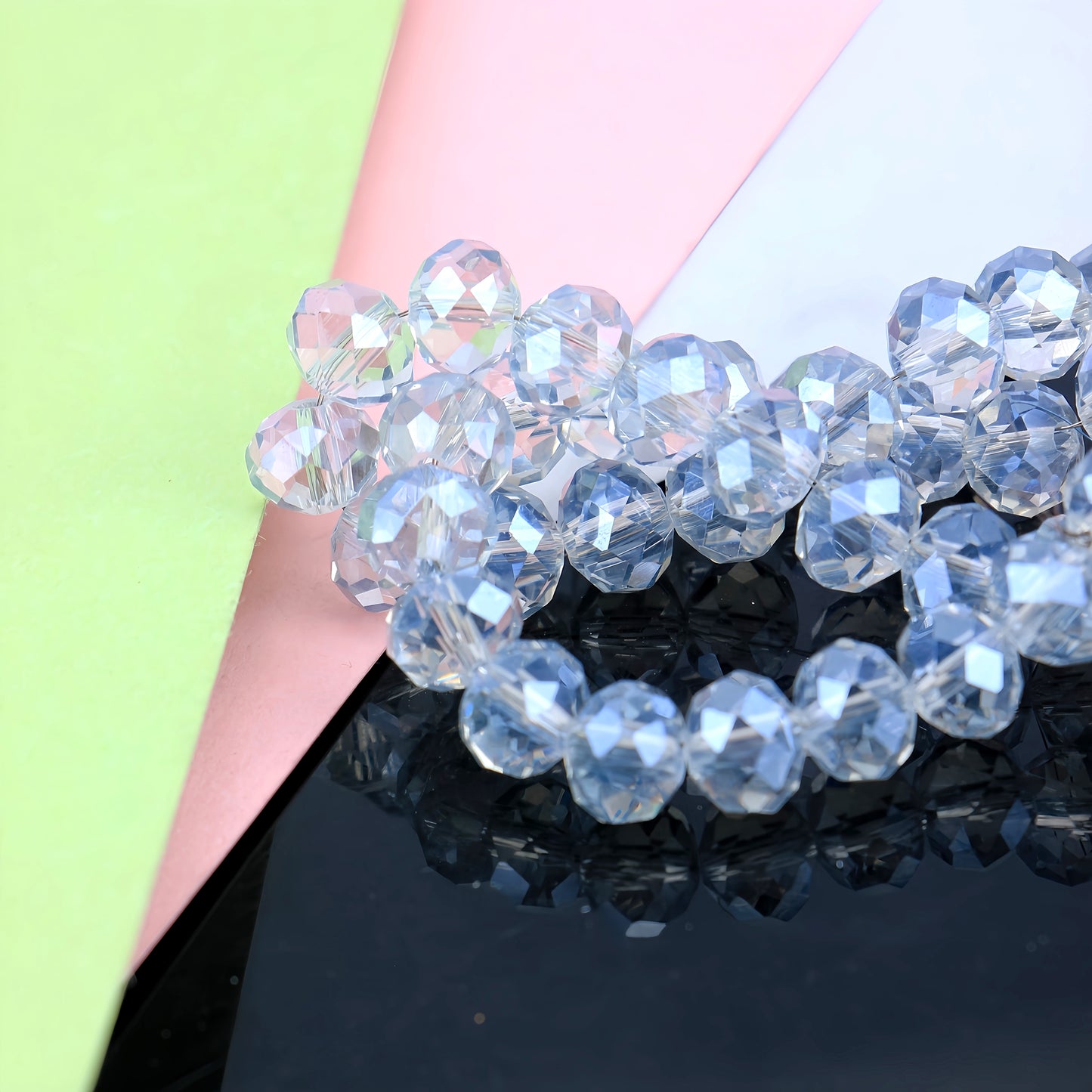 4-8mm crystal flat bead direct sale, wholesale