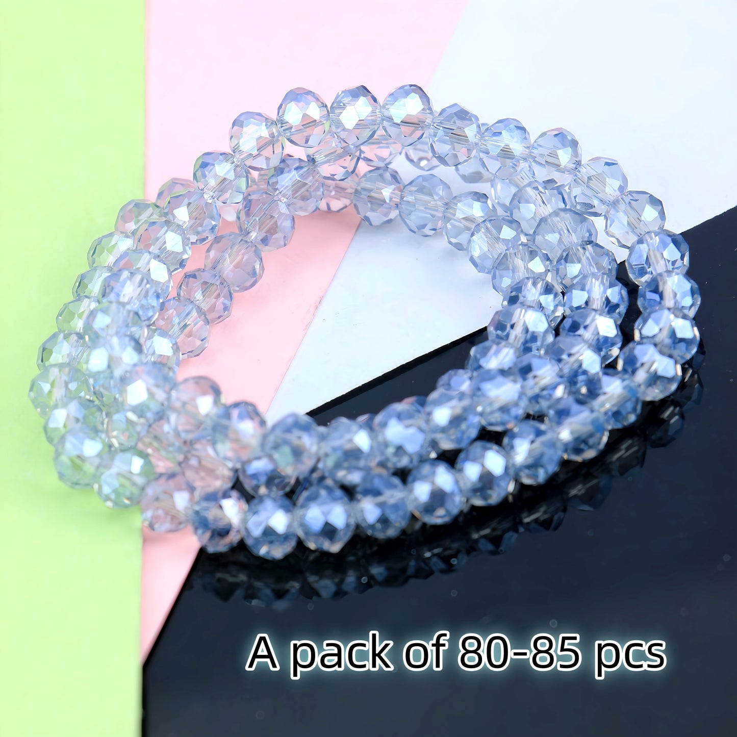 4-8mm crystal flat bead direct sale, wholesale