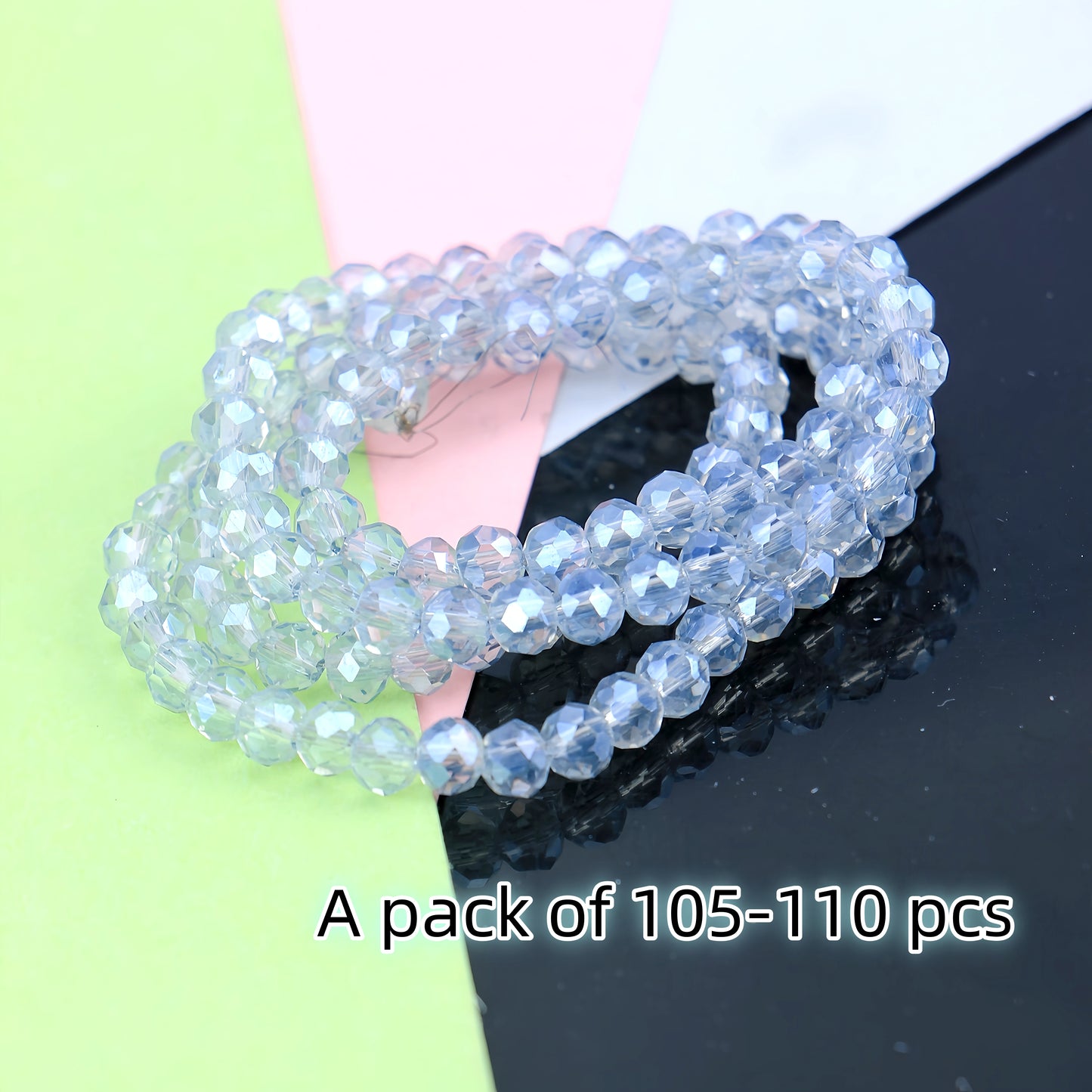 4-8mm crystal flat bead direct sale, wholesale