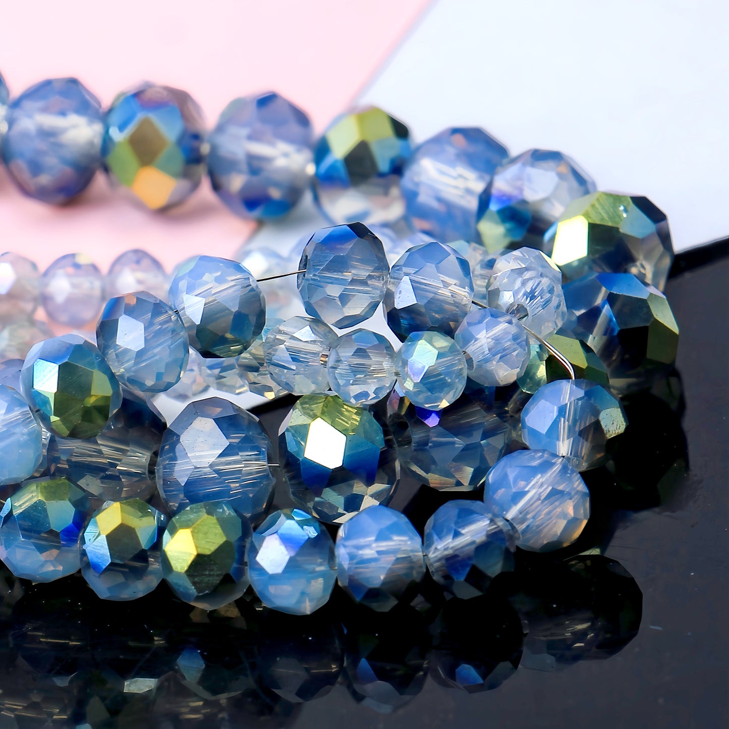 4-8mm crystal flat bead direct sale, wholesale