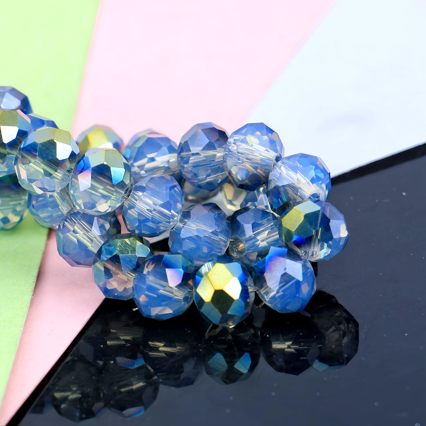 4-8mm crystal flat bead direct sale, wholesale