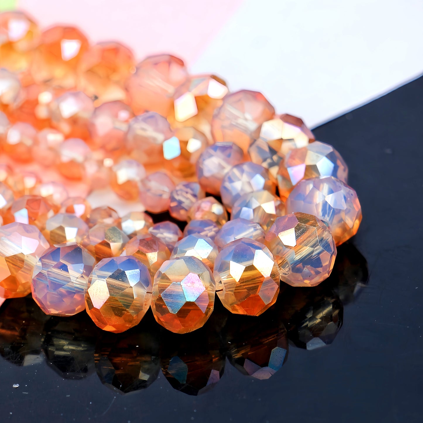 4-8mm crystal flat bead direct sale, wholesale