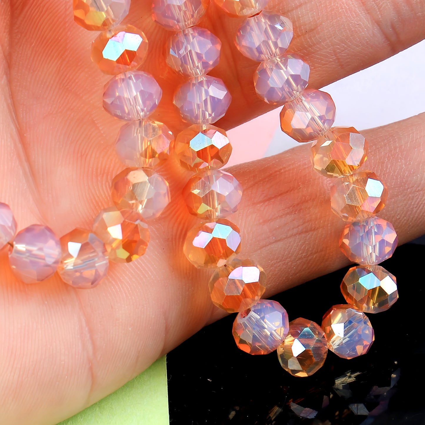 4-8mm crystal flat bead direct sale, wholesale