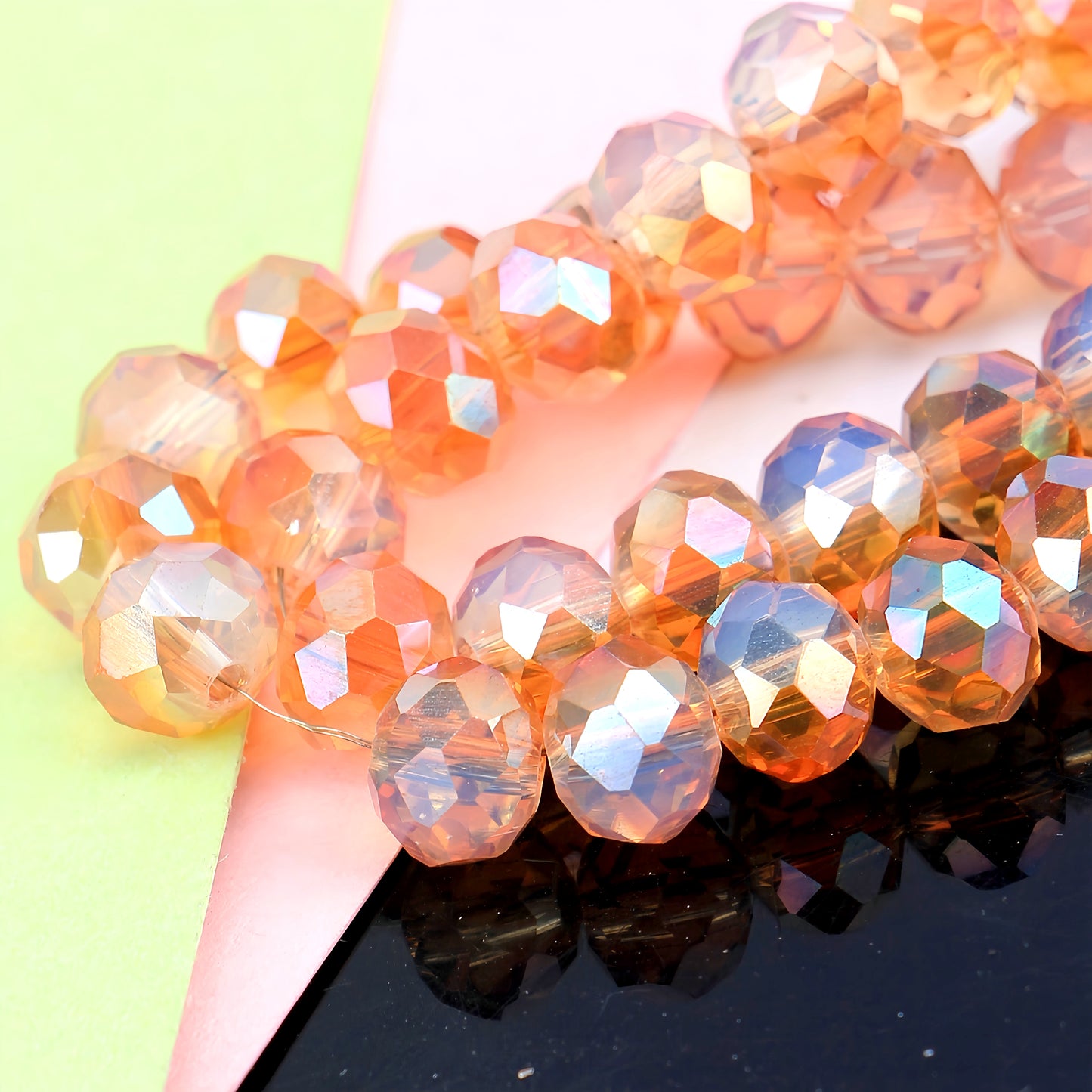 4-8mm crystal flat bead direct sale, wholesale