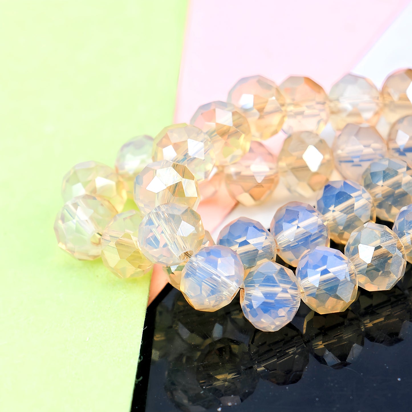 4-8mm crystal flat bead direct sale, wholesale