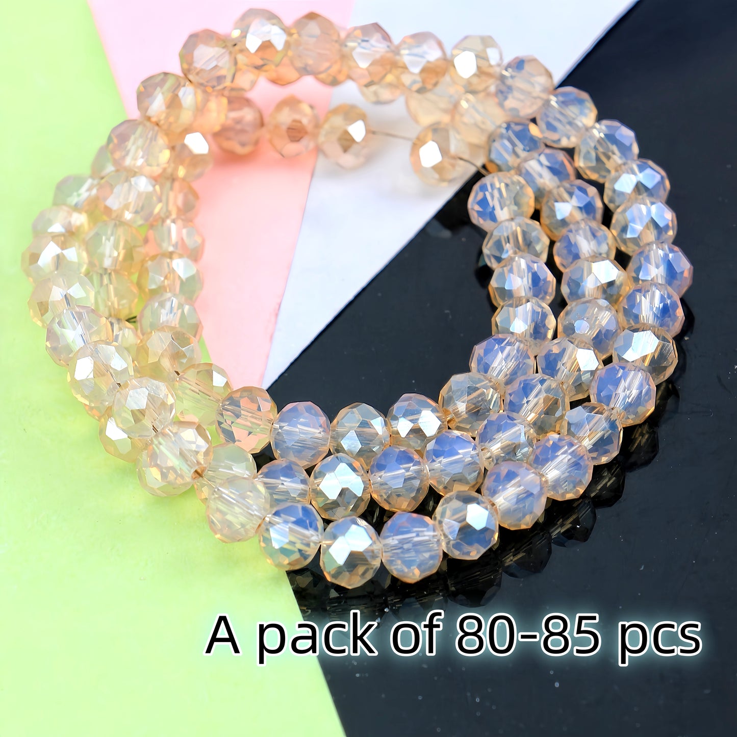 4-8mm crystal flat bead direct sale, wholesale