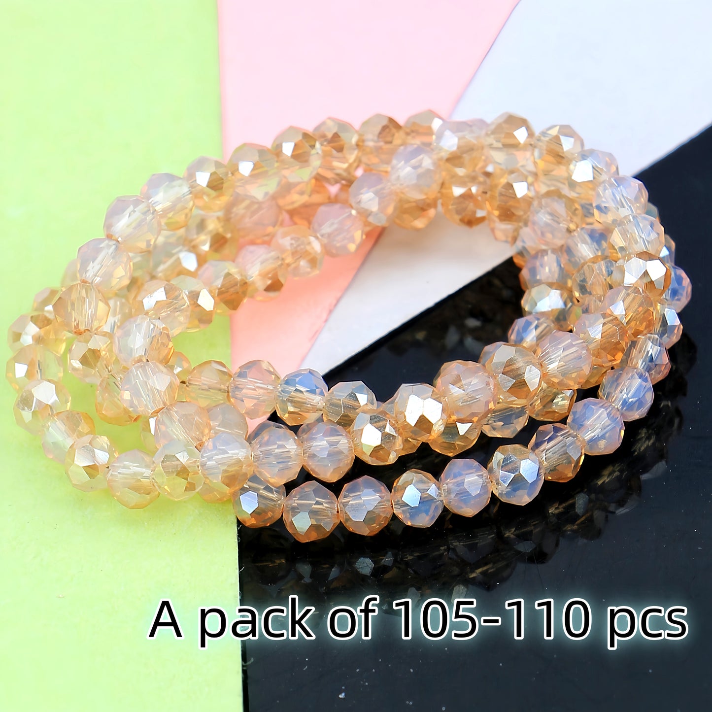 4-8mm crystal flat bead direct sale, wholesale