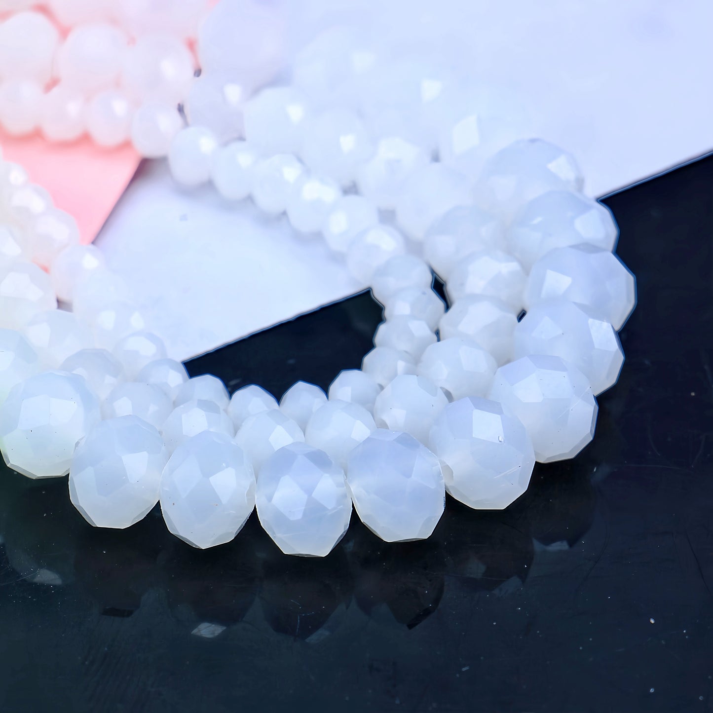 4-8mm crystal flat bead direct sale, wholesale