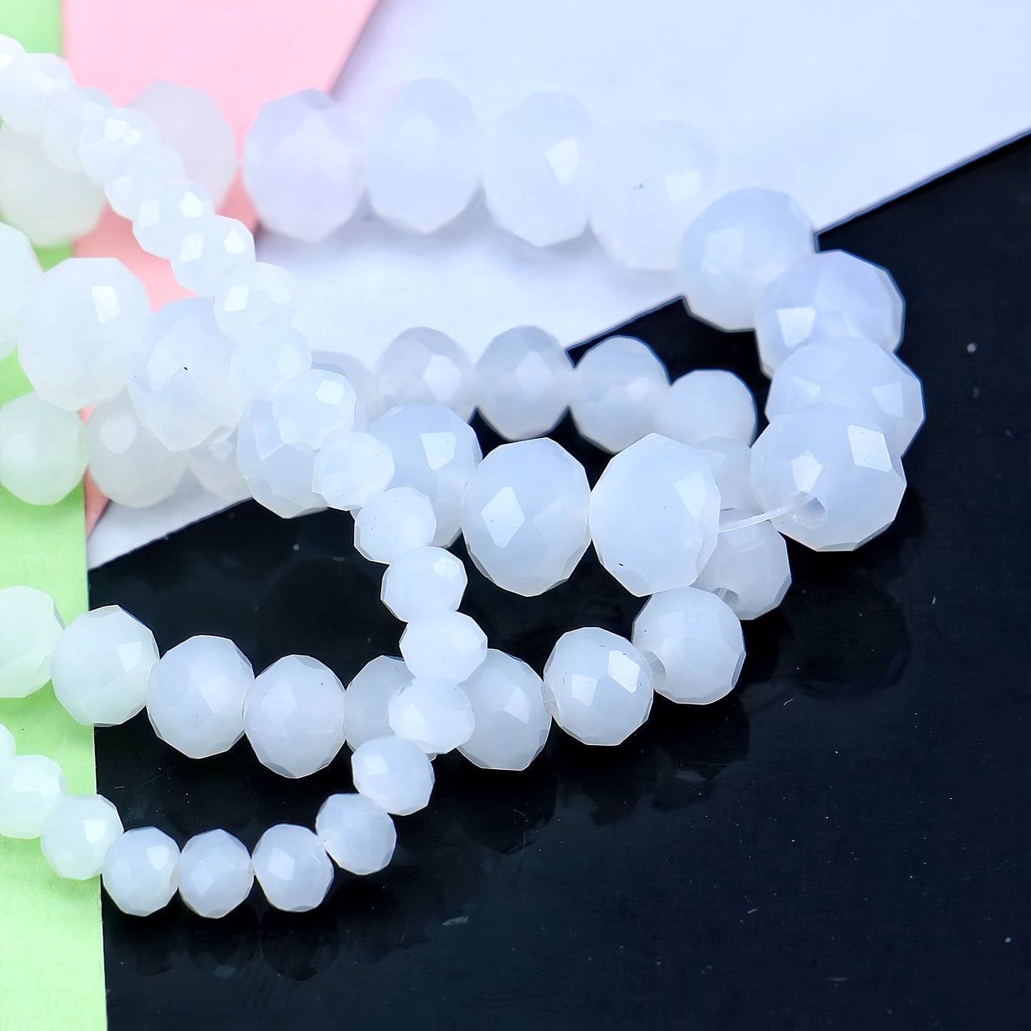 4-8mm crystal flat bead direct sale, wholesale