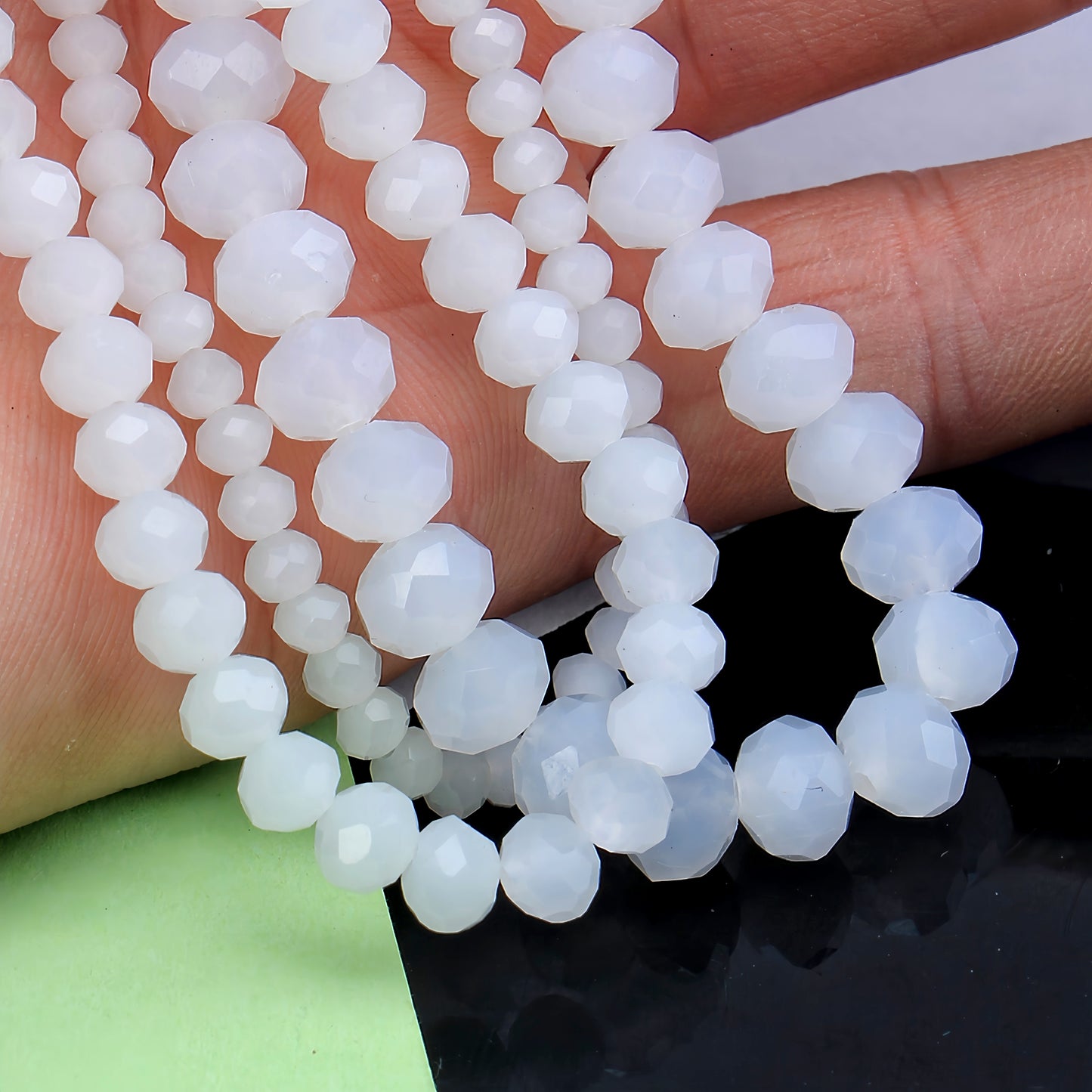 4-8mm crystal flat bead direct sale, wholesale