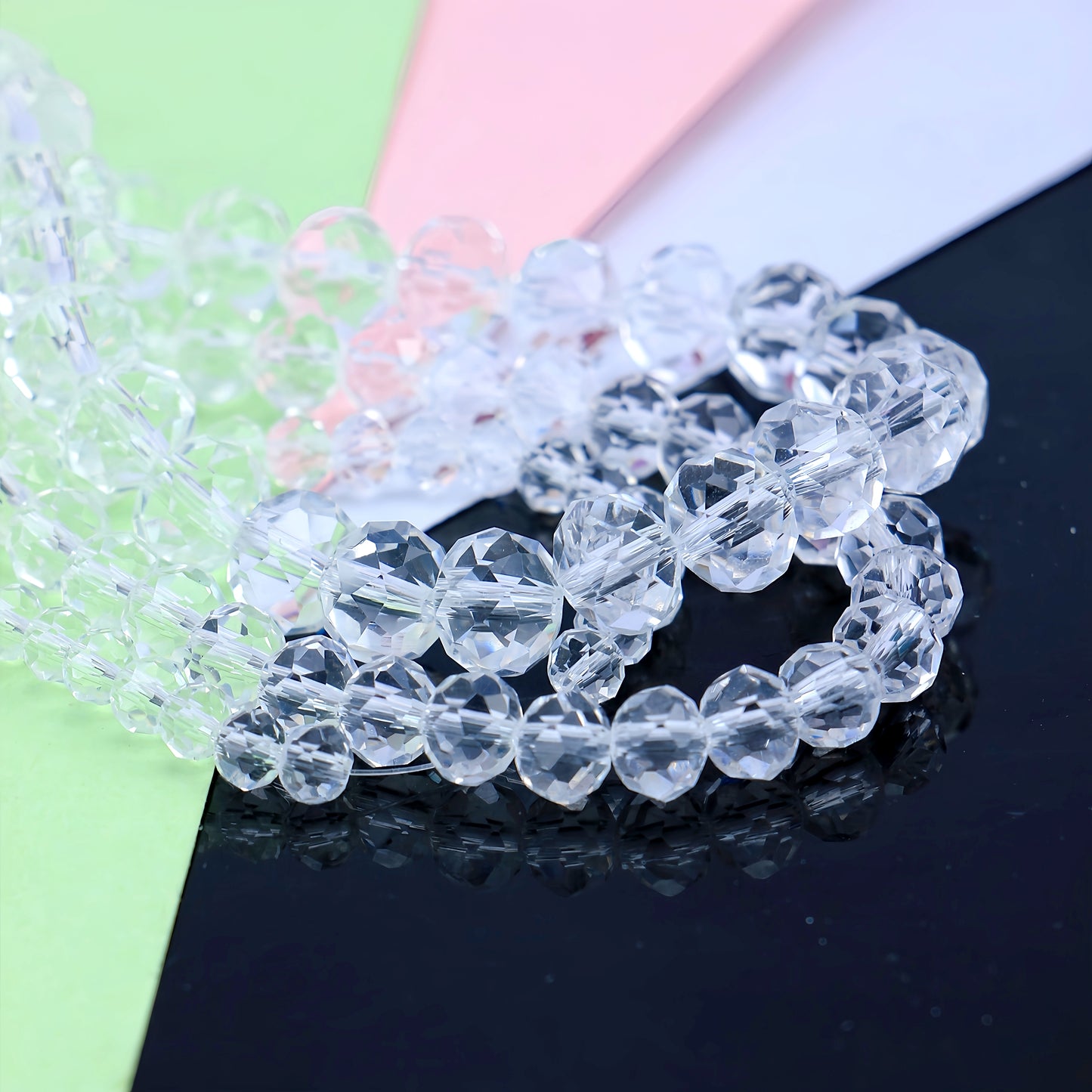 4-8mm crystal flat bead direct sale, wholesale