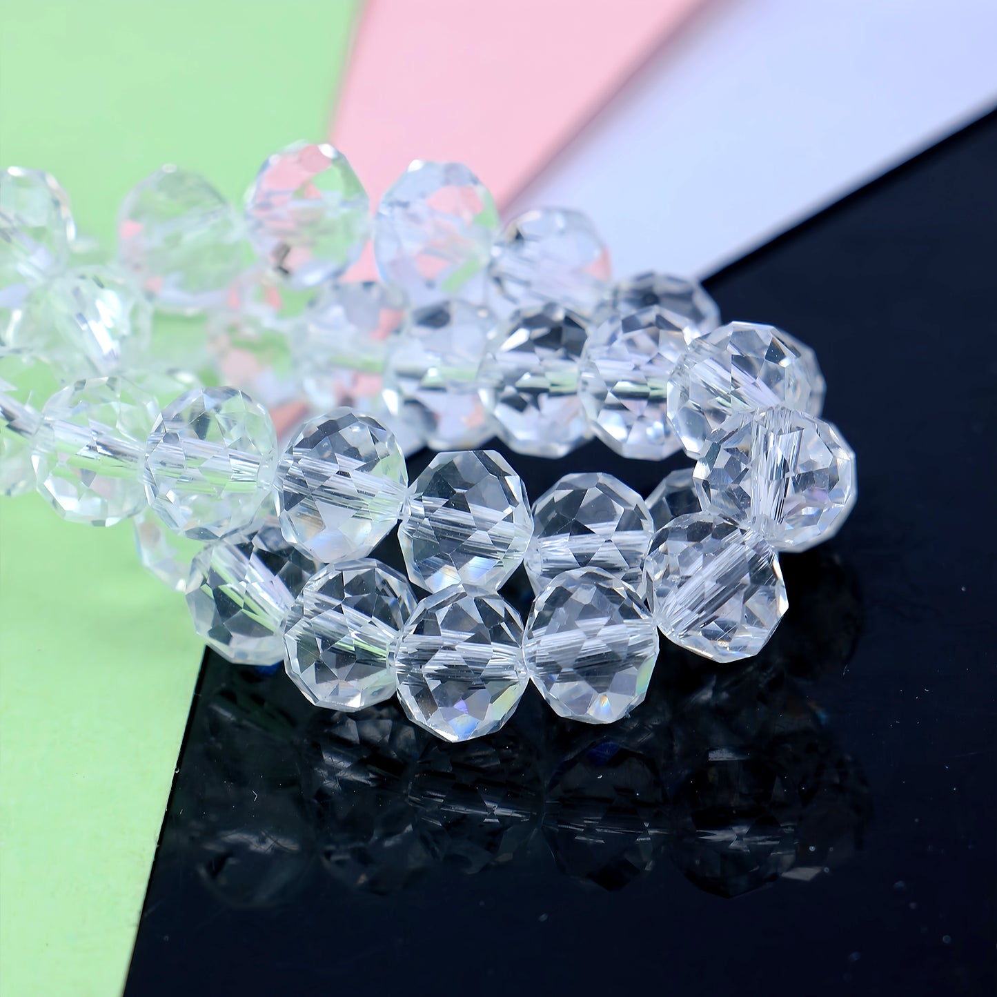 4-8mm crystal flat bead direct sale, wholesale