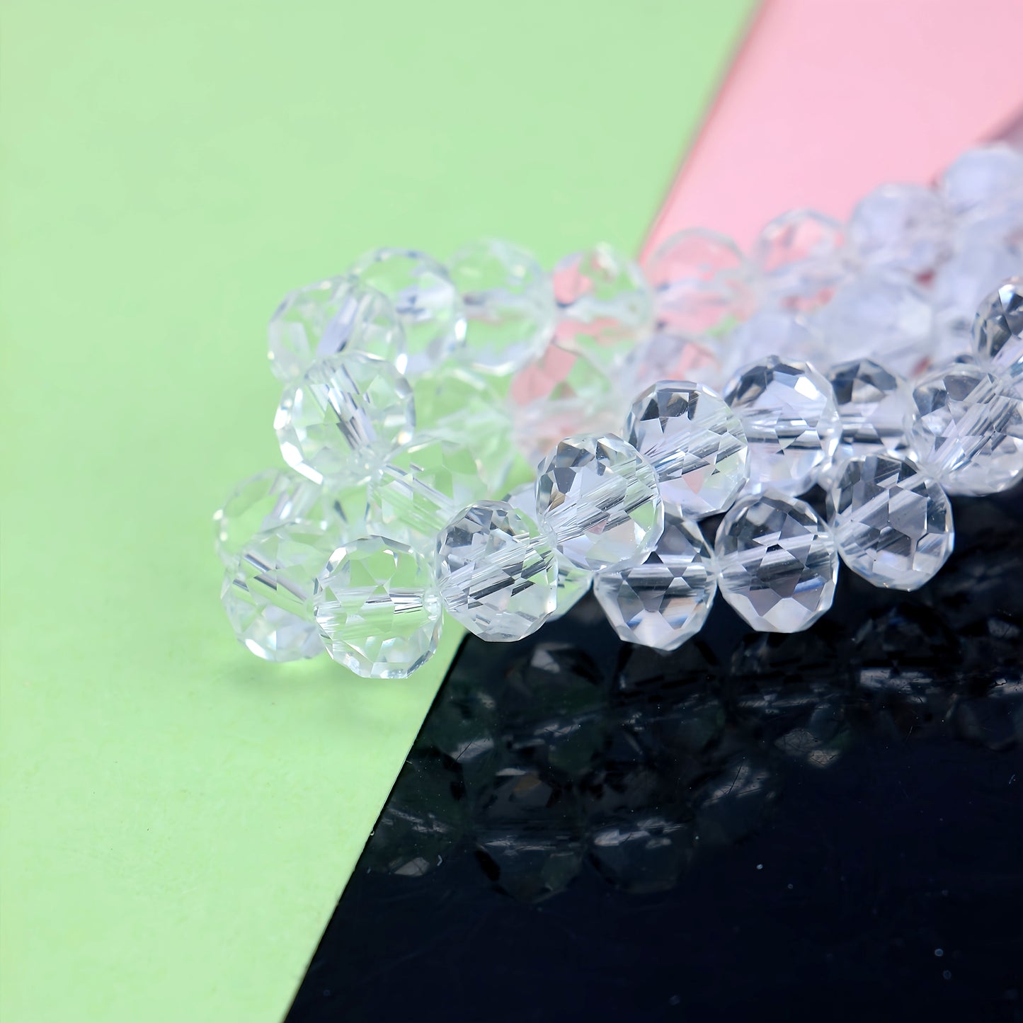 4-8mm crystal flat bead direct sale, wholesale