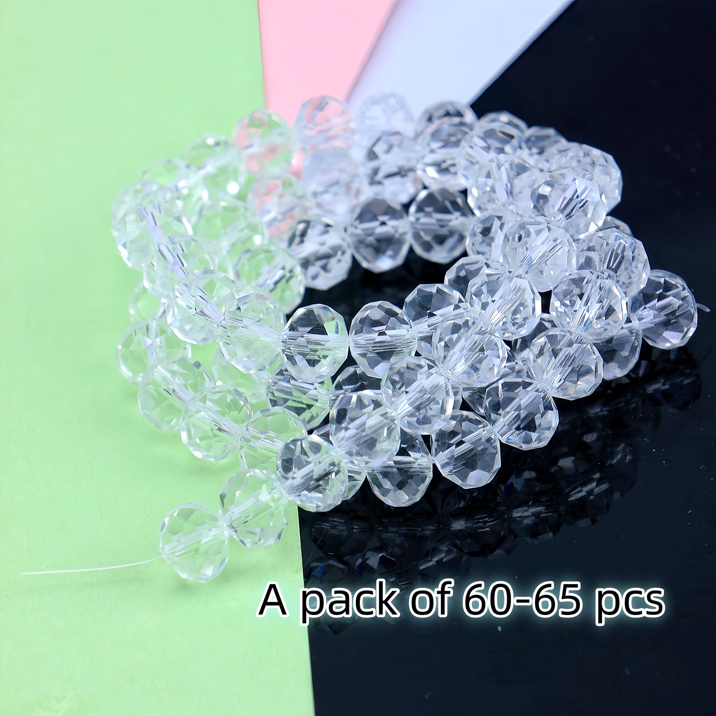 4-8mm crystal flat bead direct sale, wholesale