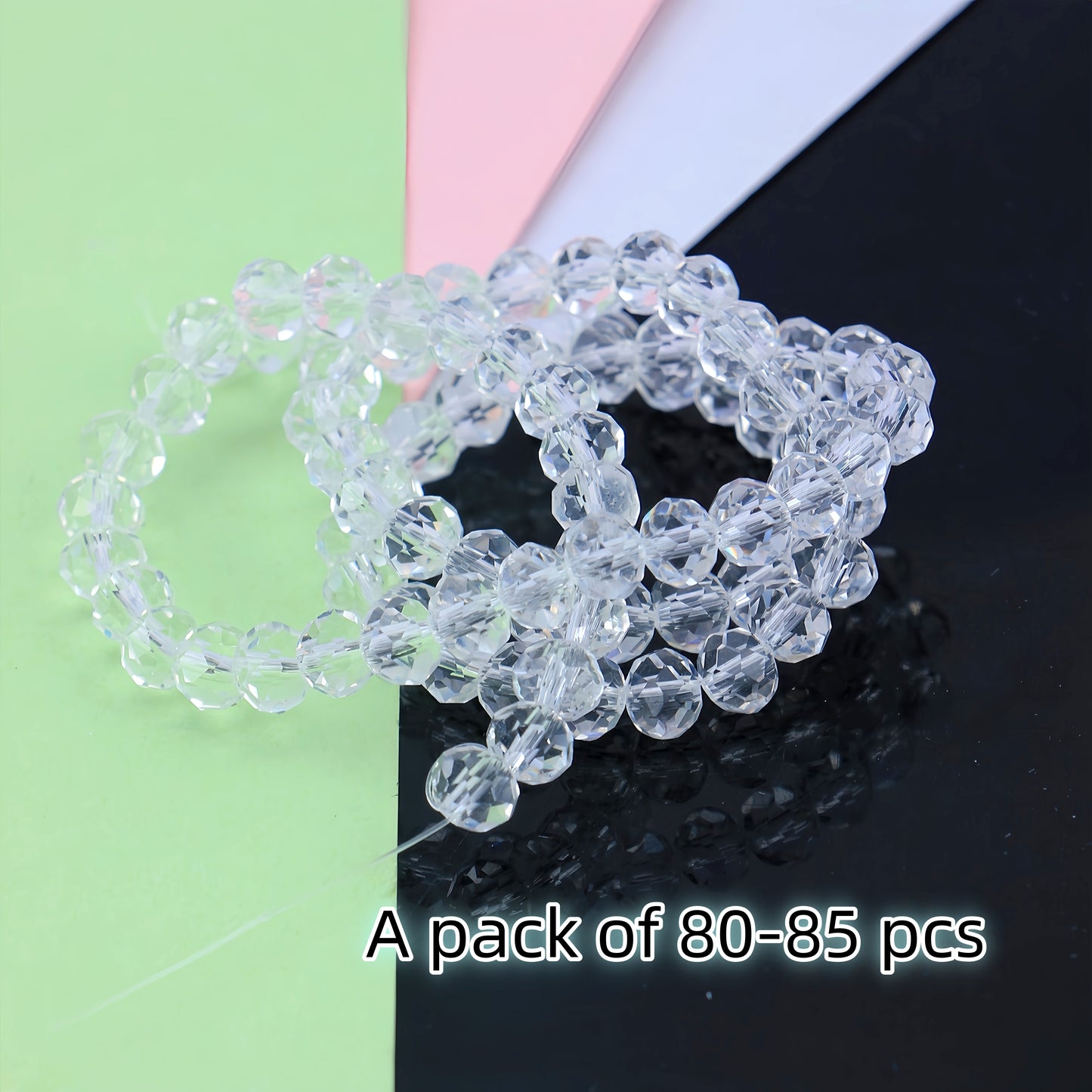 4-8mm crystal flat bead direct sale, wholesale