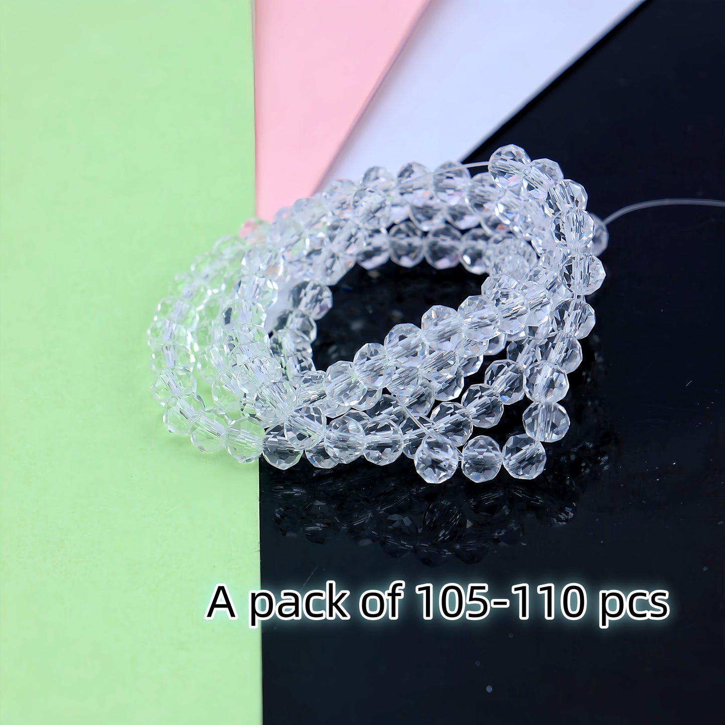 4-8mm crystal flat bead direct sale, wholesale